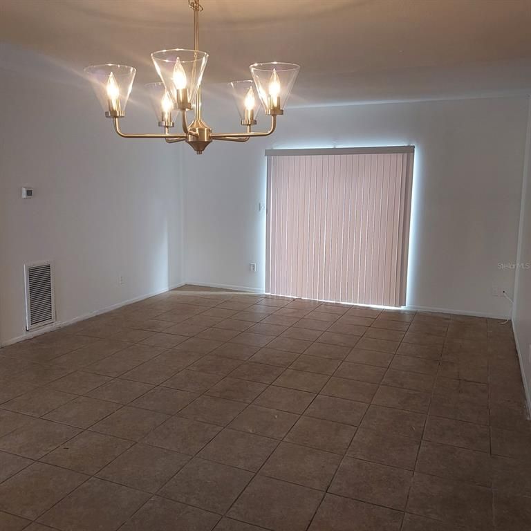 Chandelier, Empty room, Interior