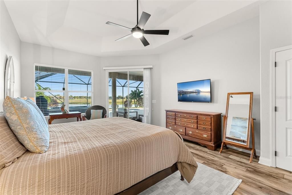 Bedroom, Interior, Water, Wood Texture Flooring