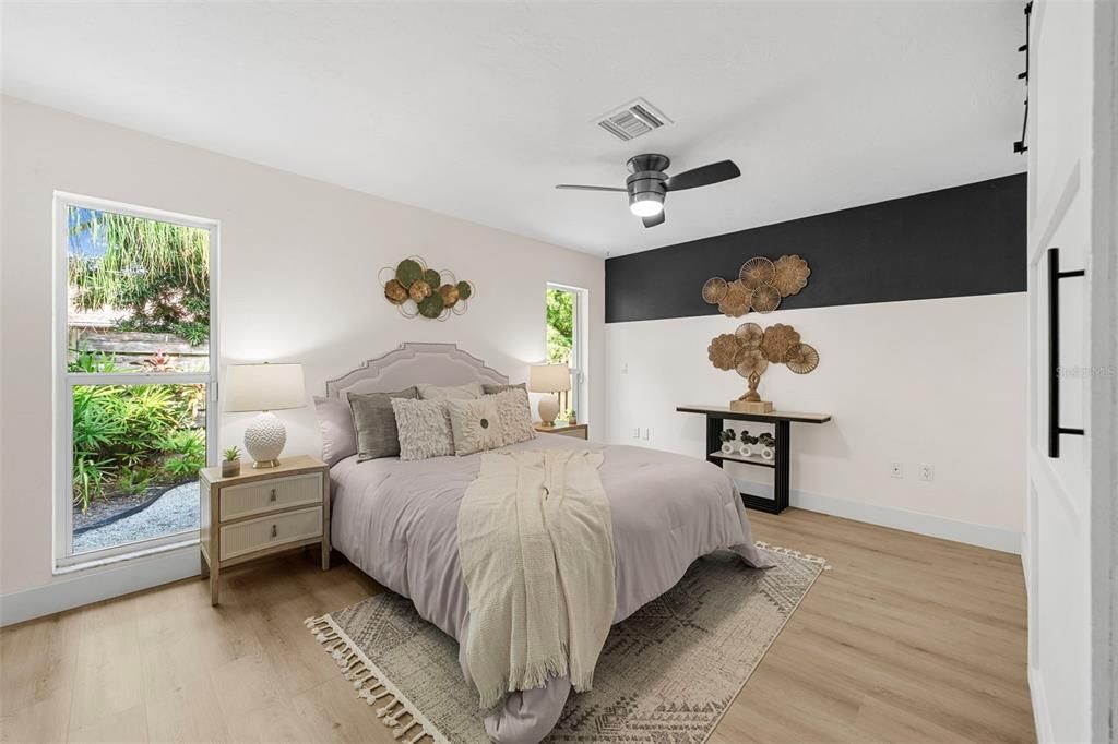 Bedroom, Interior, Wood Texture Flooring