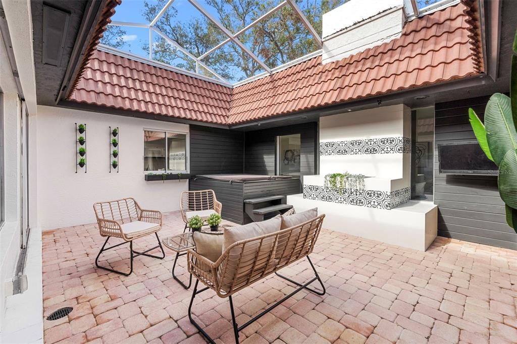 Glass Ceilings, Hot Tub, Interior, Sun Room