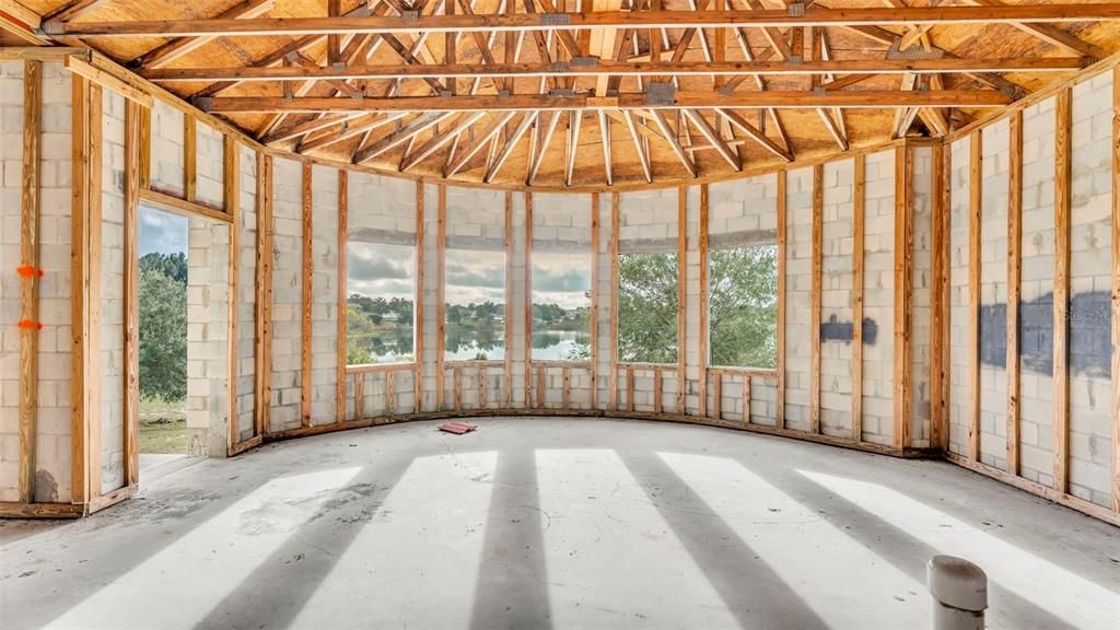 Empty room, Interior, Wooden Beams, Wooden Ceilings