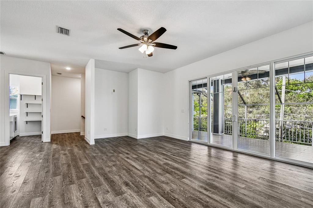 Empty room, Interior, Wood Texture Flooring