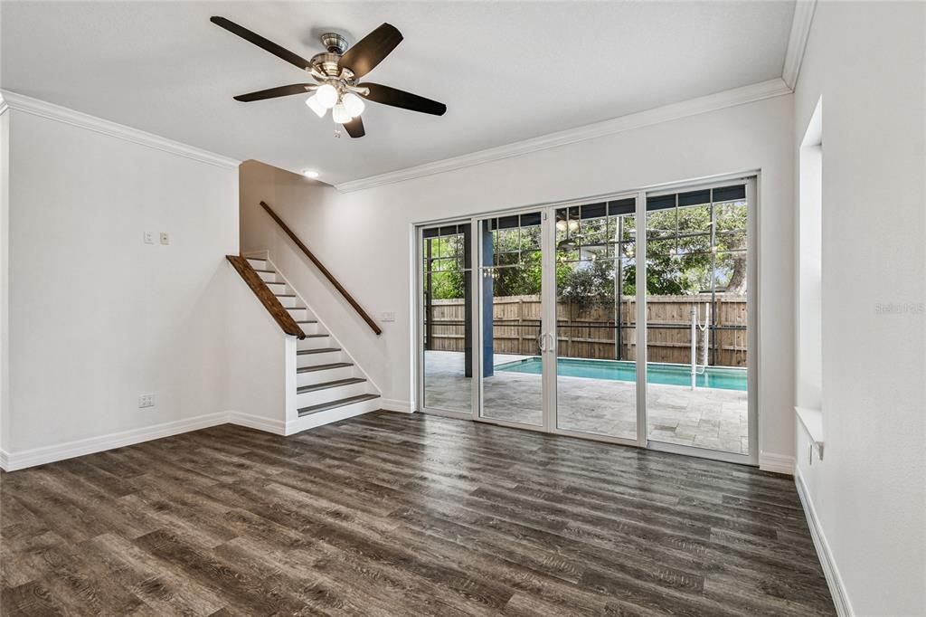 Empty room, Interior, Wood Texture Flooring