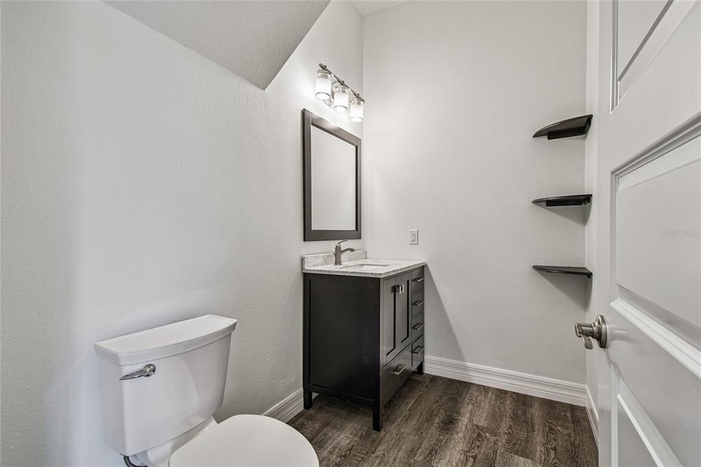 Bathroom, Interior, Wood Texture Flooring