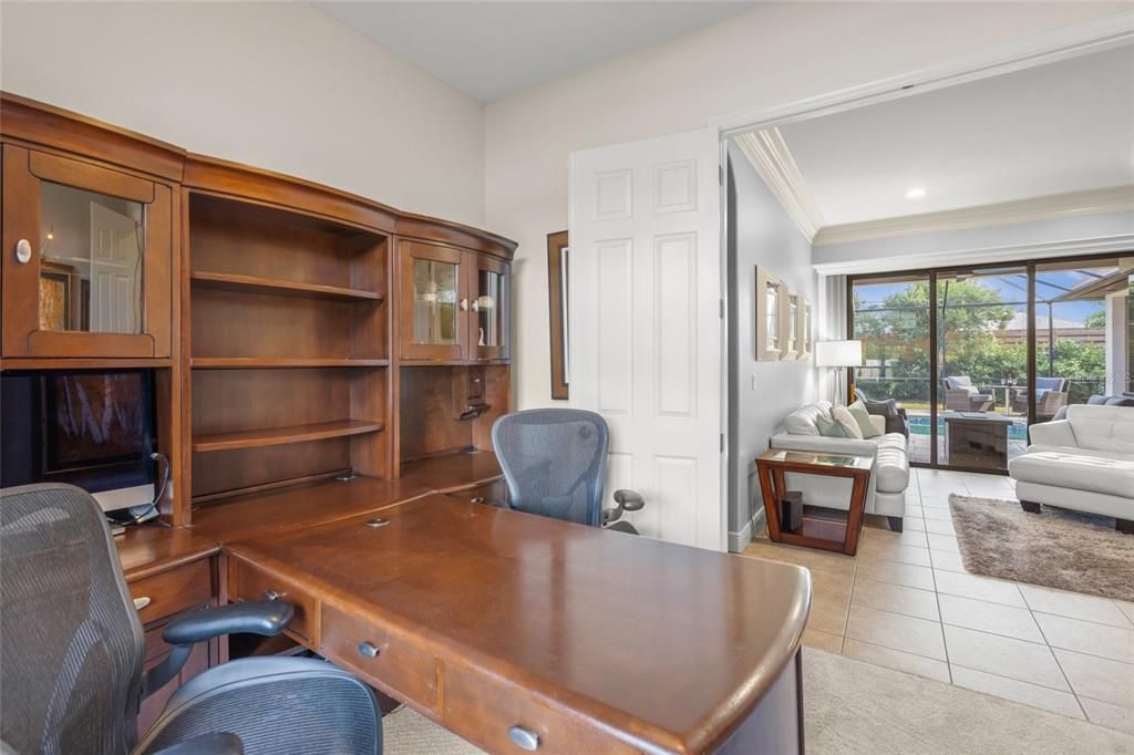 Home Office, Interior, Recessed Lighting