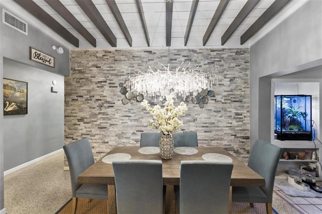 Dining room, Interior, Stone Walls