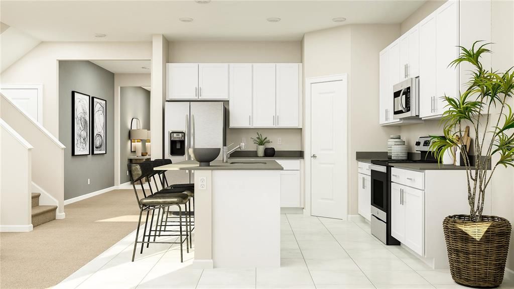 Interior, Kitchen, Recessed Lighting