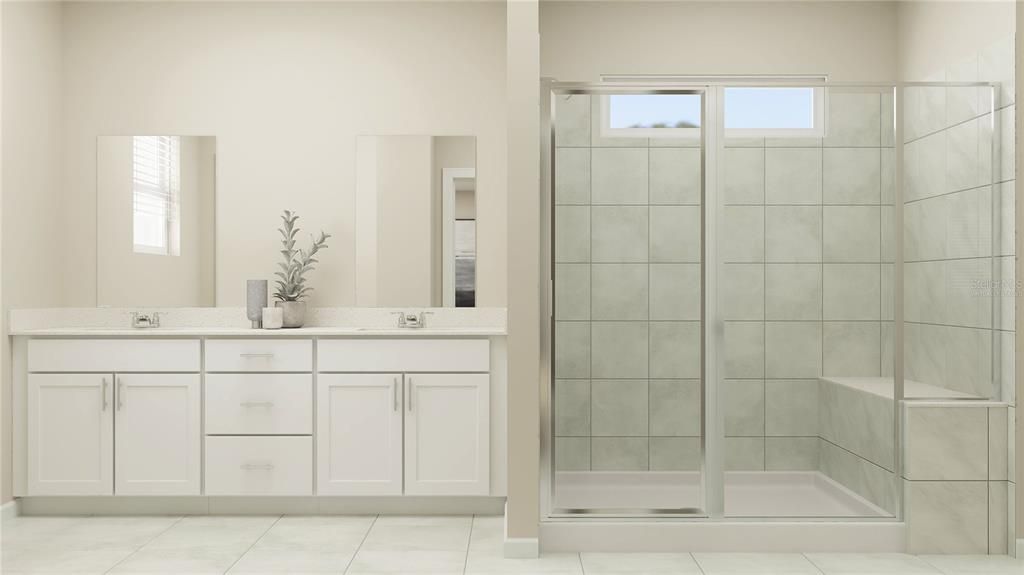 Bathroom, Glass Shower, Interior