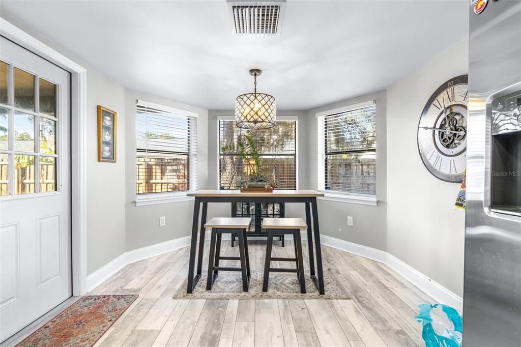 Dining room, Interior, Wood Texture Flooring