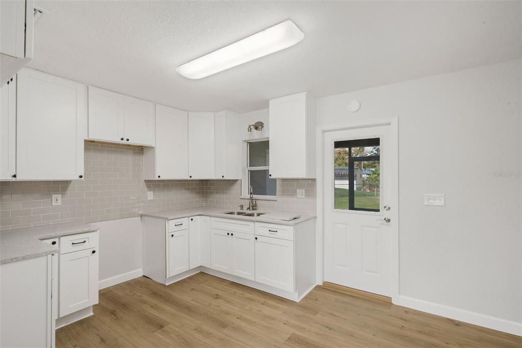 Interior, Kitchen, Wood Texture Flooring