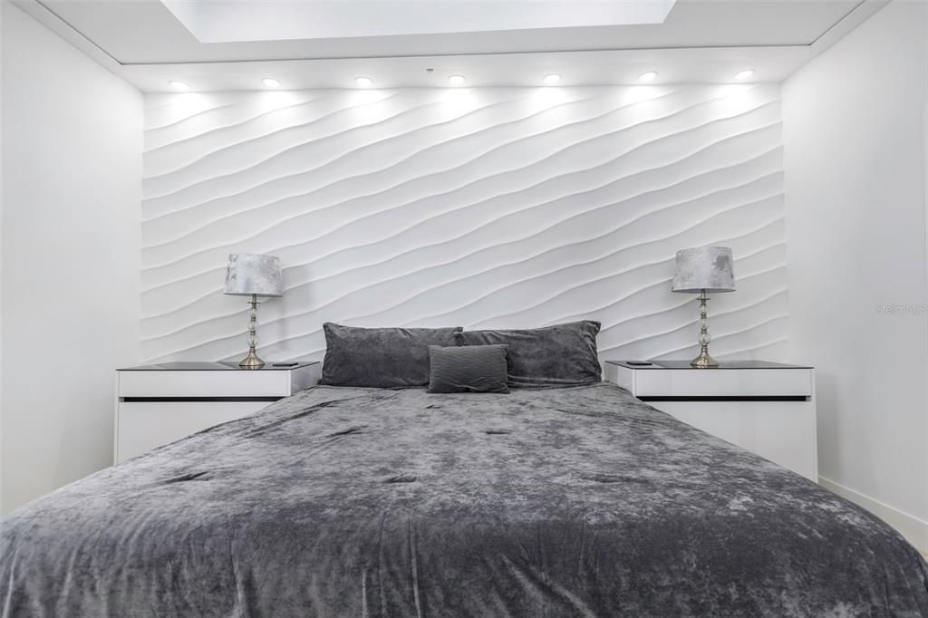 Bedroom, Interior, Recessed Lighting