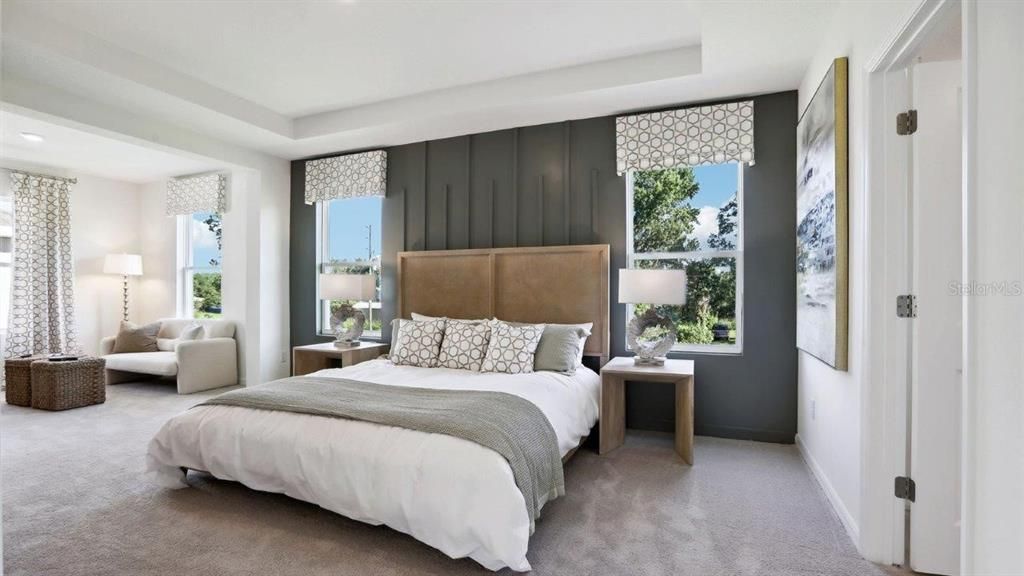 Bedroom, Interior, Recessed Lighting