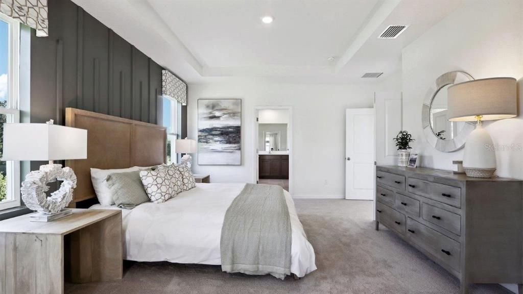 Bedroom, Interior, Recessed Lighting