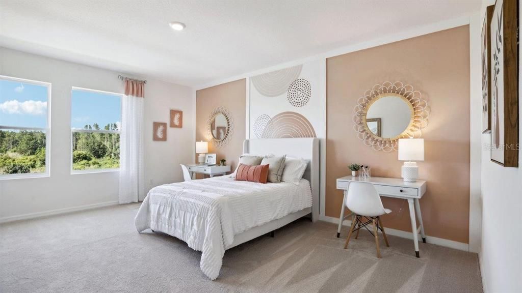 Bedroom, Home Office, Interior, Recessed Lighting