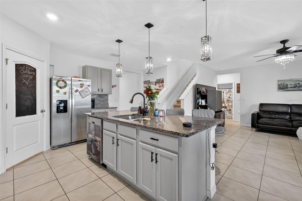 Interior, Kitchen, Pendant Lights, Recessed Lighting