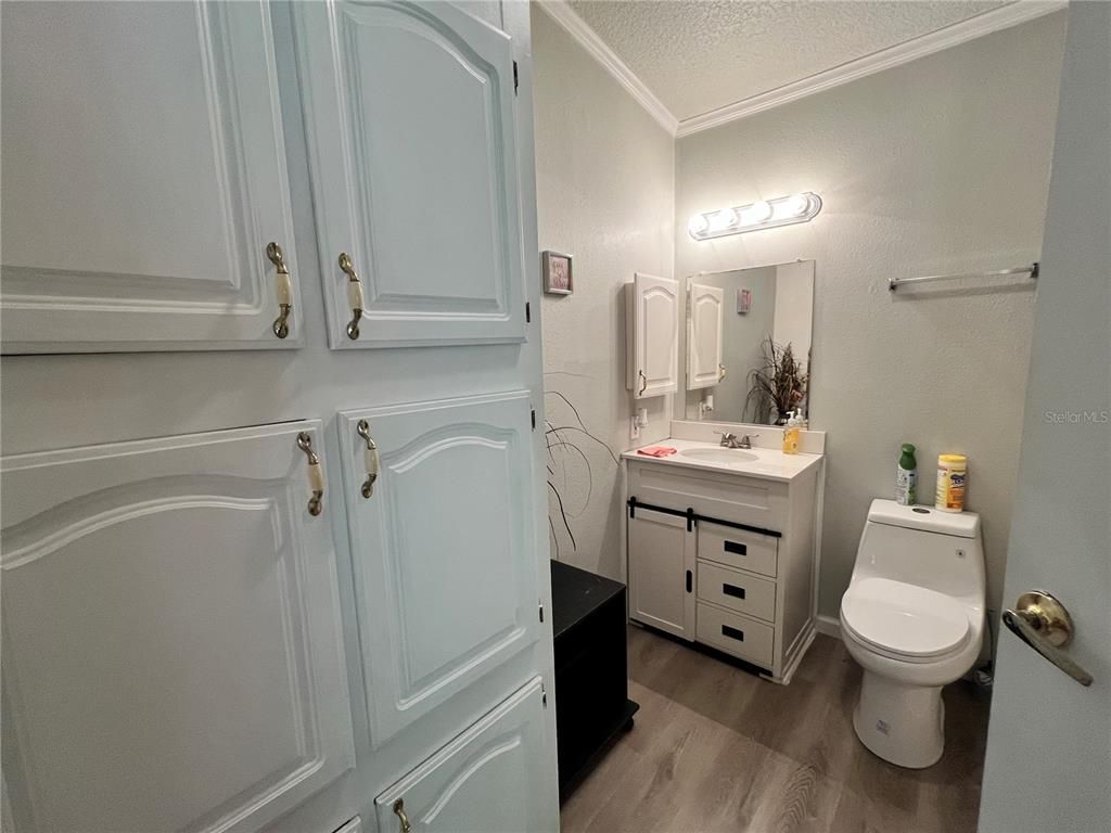 Bathroom, Interior, Wood Texture Flooring