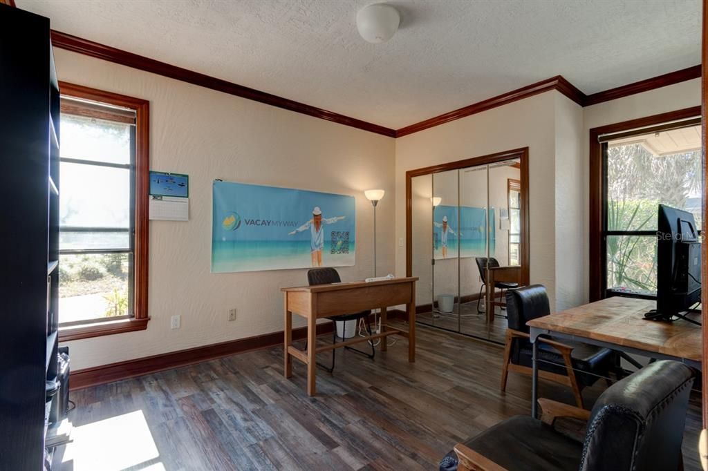 Home Office, Interior, Wood Texture Flooring