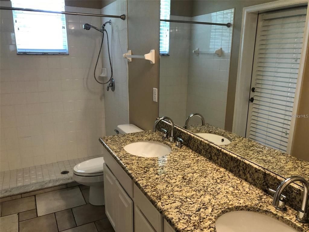 Bathroom, Dual Sink Vanities, Glass Shower, Interior