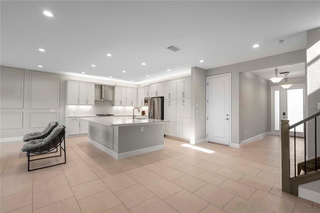 Interior, Kitchen, Recessed Lighting, Stainless Steel Appliances