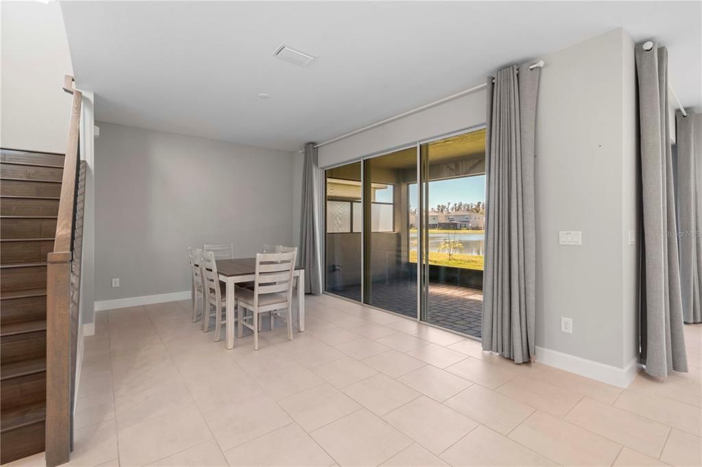Dining room, Interior, Recessed Lighting, Water