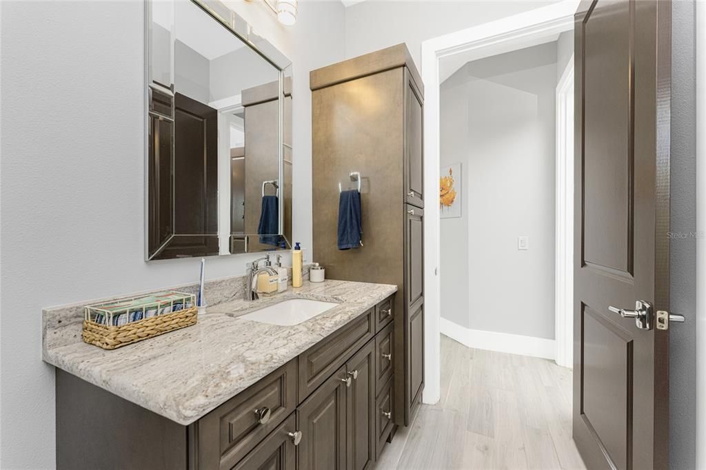 Bathroom, Interior, Wood Texture Flooring