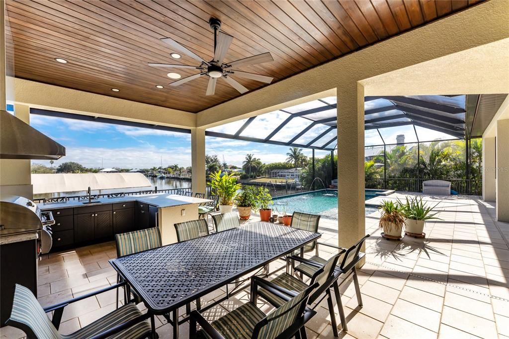 Glass Ceilings, Interior, Pool, Recessed Lighting, Sun Room, Wooden Ceilings