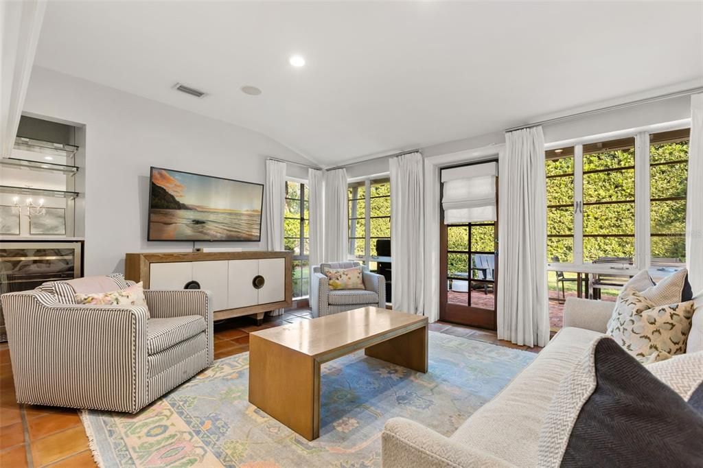 Interior, Living room, Recessed Lighting