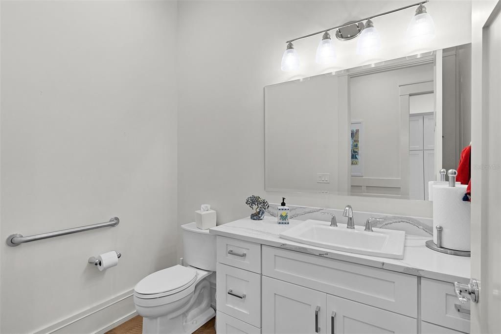 Bathroom, Interior, Wood Texture Flooring