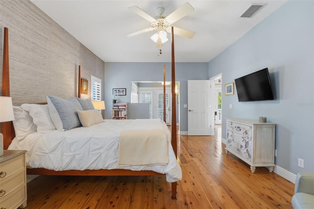 Bedroom, Interior, Wood Texture Flooring