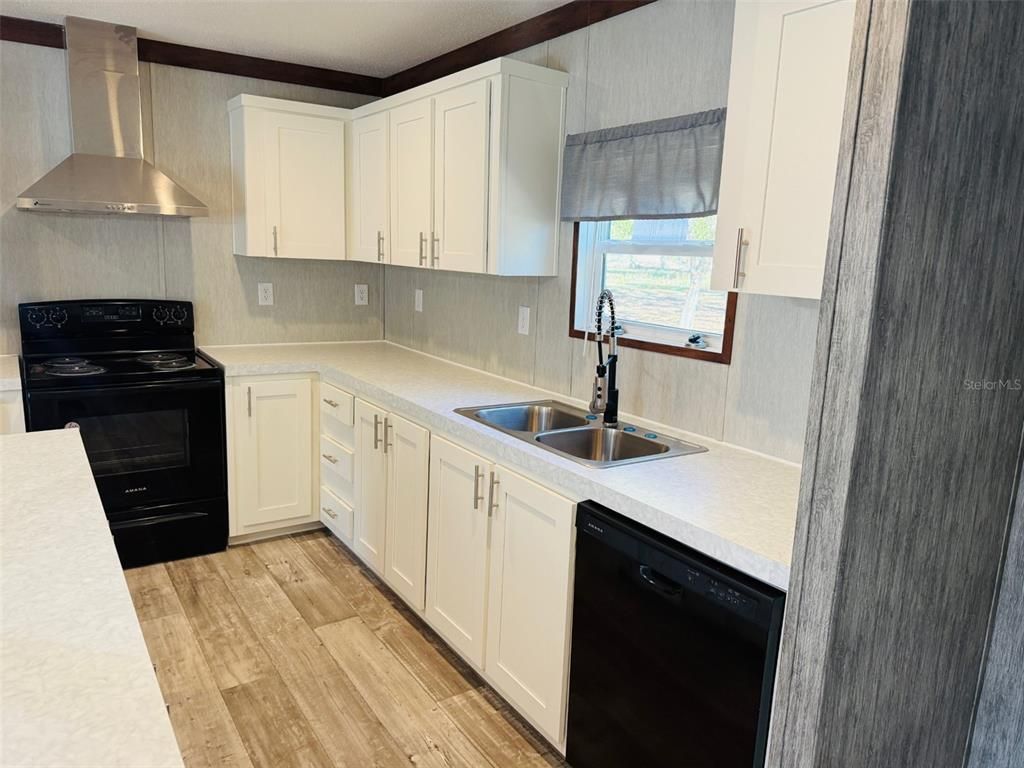Interior, Kitchen, Wood Texture Flooring