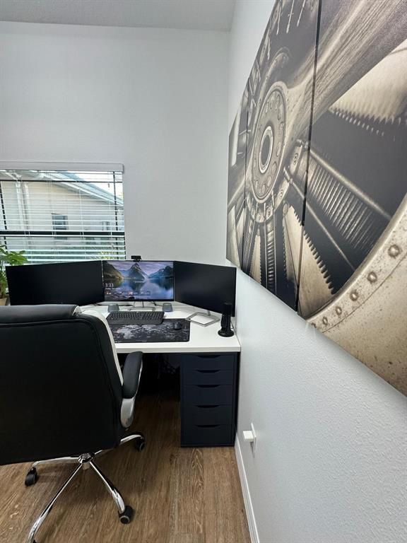 Home Office, Interior, Wood Texture Flooring