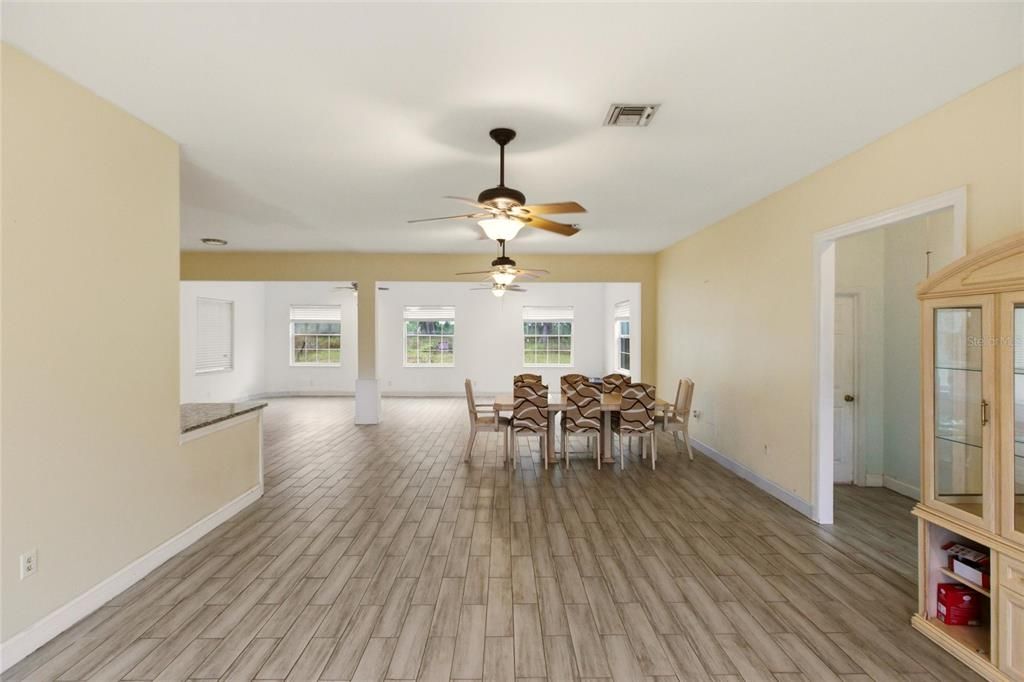 Dining room, Interior, Wood Texture Flooring