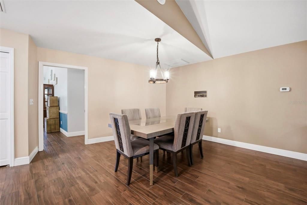 Chandelier, Dining room, Interior, Pendant Lights, Wood Texture Flooring