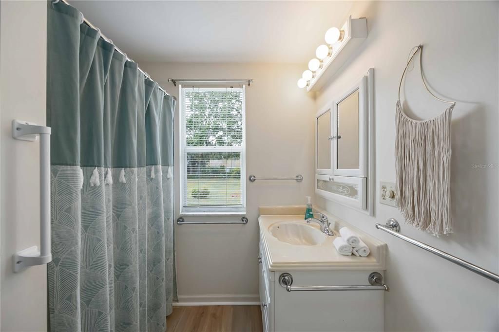 Bathroom, Interior, Wood Texture Flooring