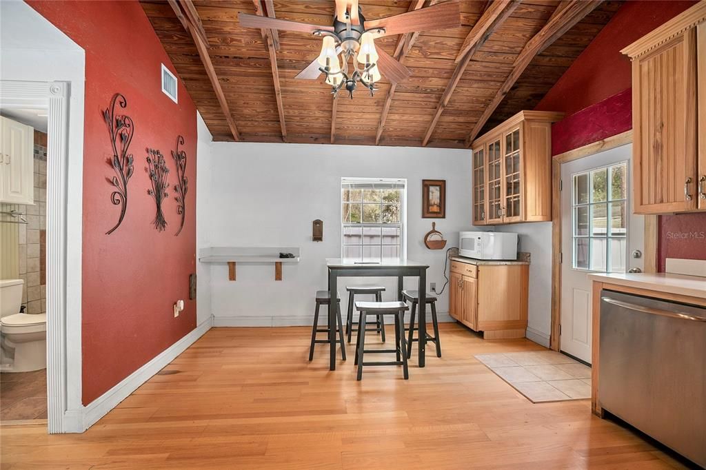 Interior, Kitchen, Wooden Beams, Wooden Ceilings, Wood Texture Flooring