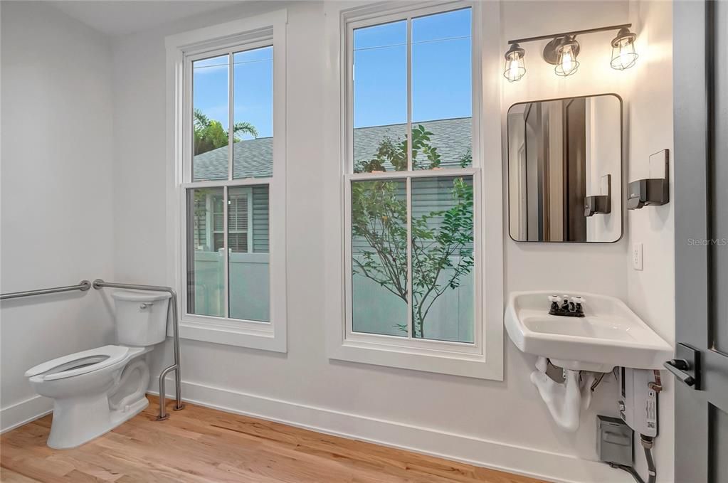 Bathroom, Interior, Wood Texture Flooring