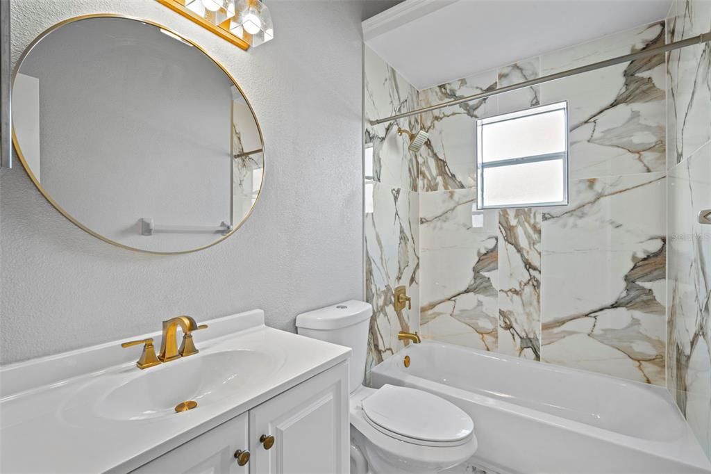 Bathroom, Interior, Marble Walls