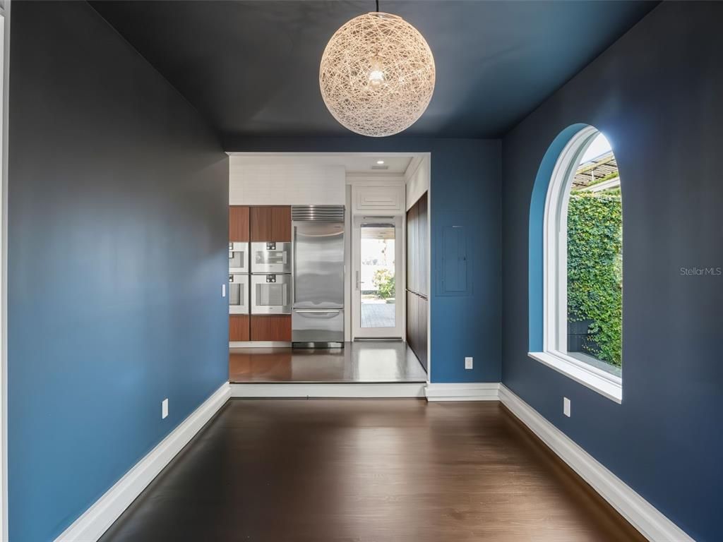 Elevator, Empty room, Interior, Stainless Steel Appliances, Wood Texture Flooring