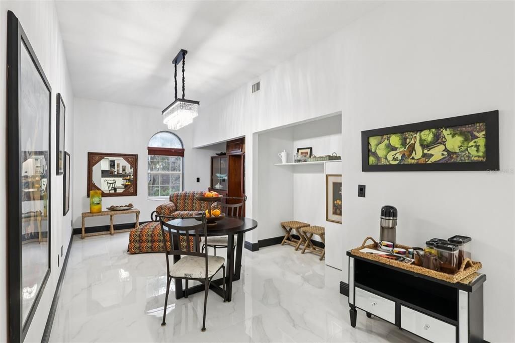 Interior, Living room, Marble, Pendant Lights