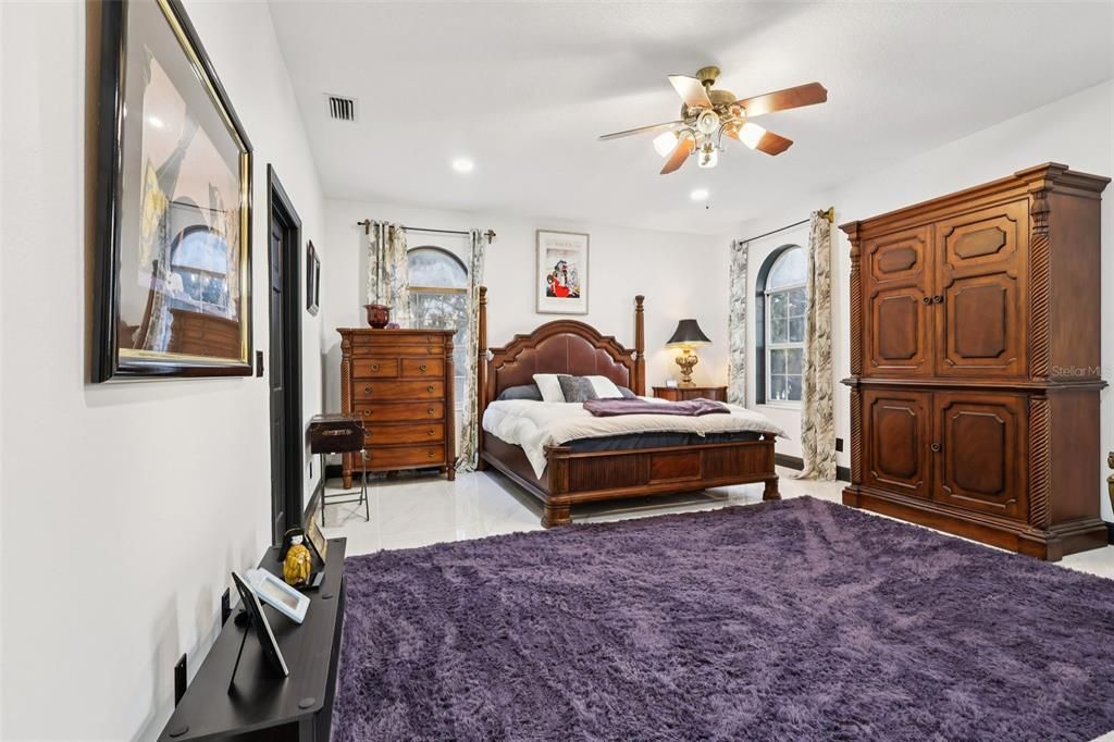 Bedroom, Interior, Recessed Lighting