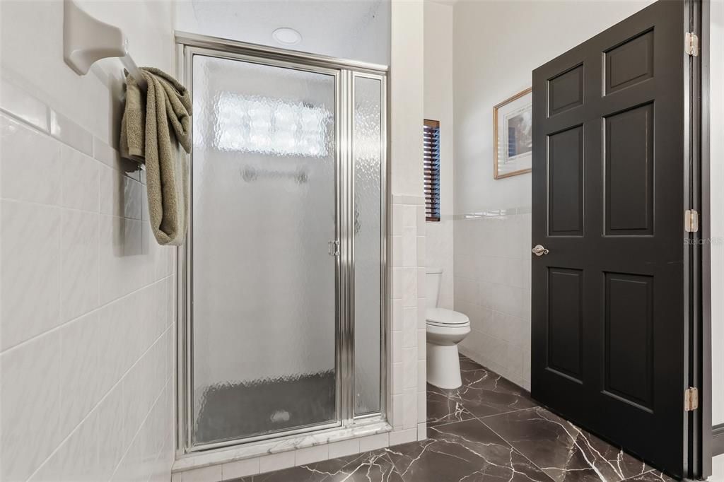 Bathroom, Glass Shower, Interior, Marble