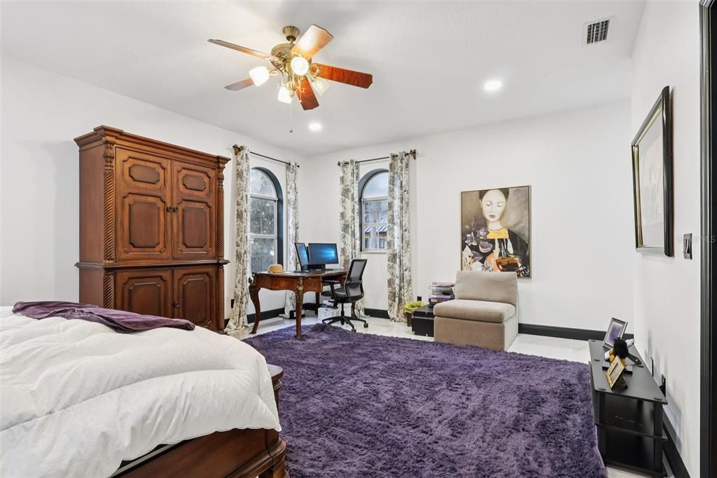 Bedroom, Home Office, Interior, Recessed Lighting