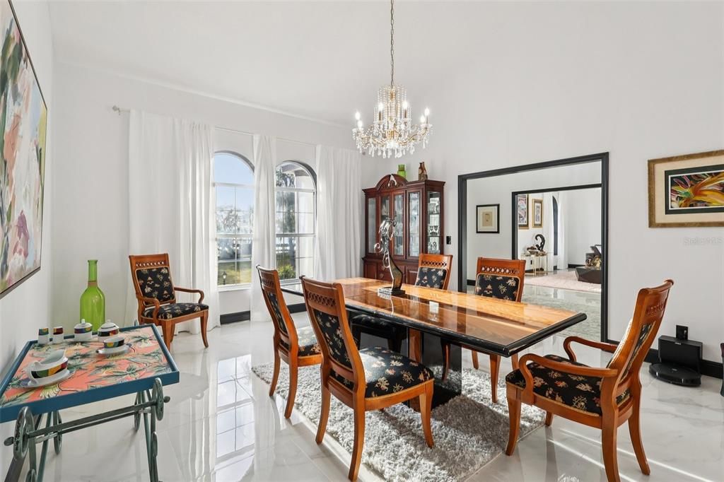 Chandelier, Dining room, Interior