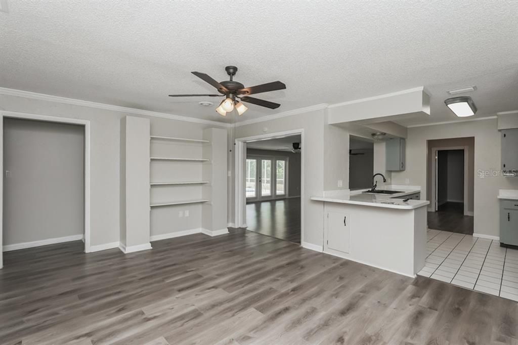 Bathroom, Empty room, Interior, Wood Texture Flooring