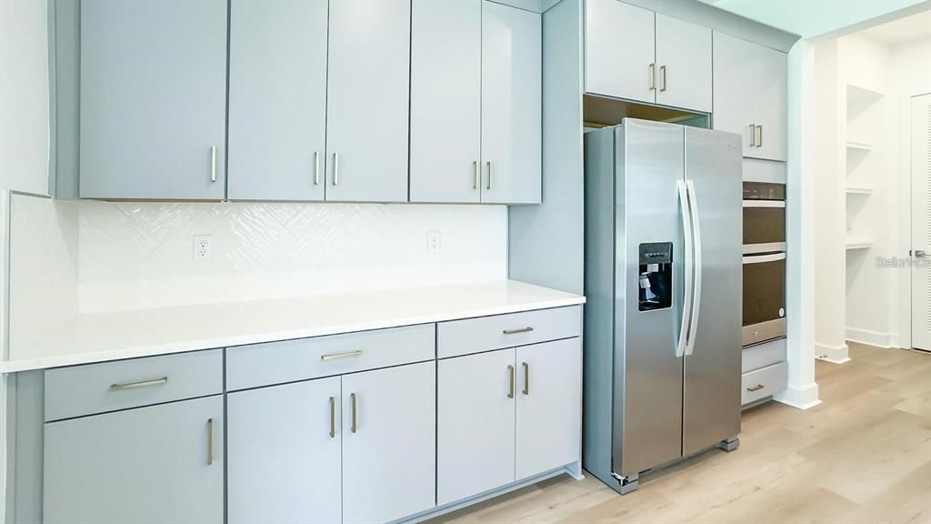 Interior, Kitchen, Wood Texture Flooring