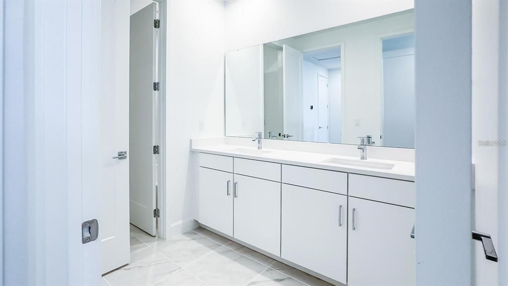 Bathroom, Dual Sink Vanities, Interior, Marble