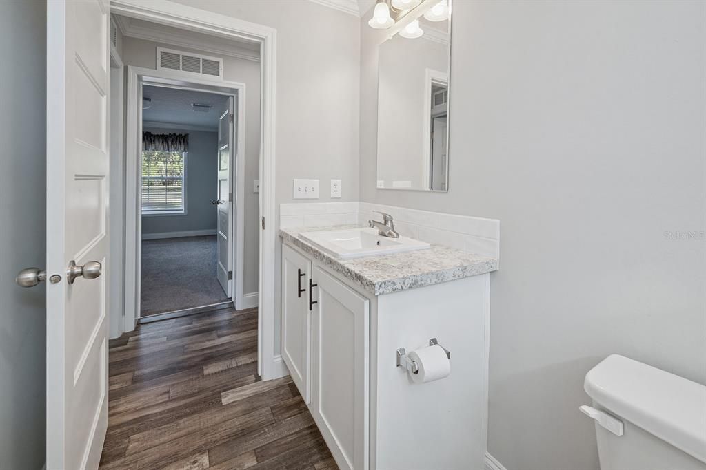 Bathroom, Interior, Wood Texture Flooring