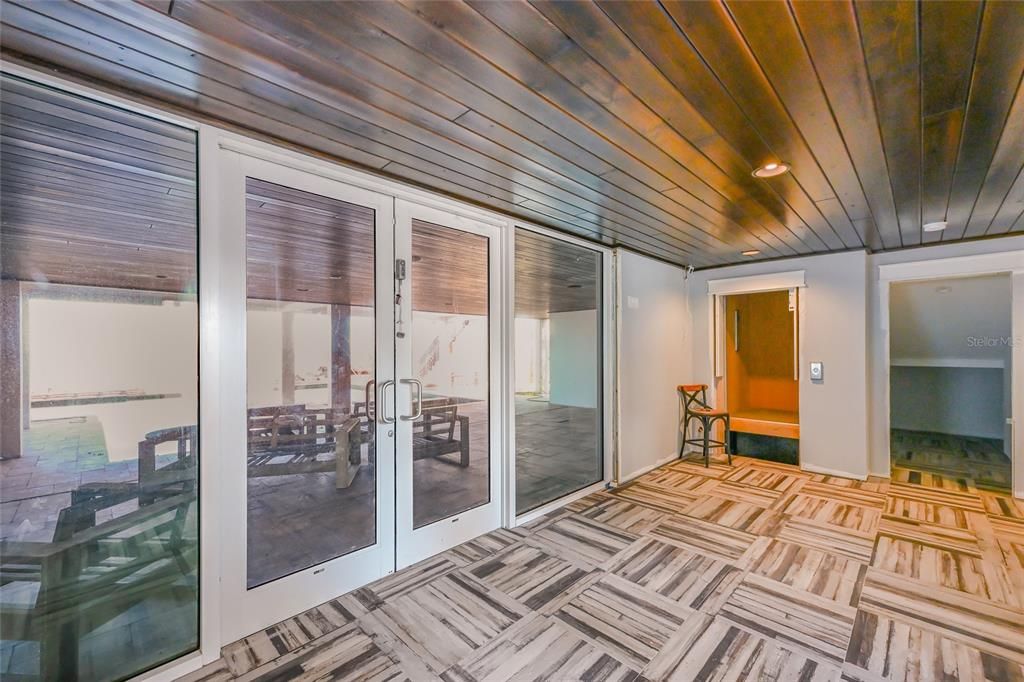 Interior, Recessed Lighting, Wooden Ceilings