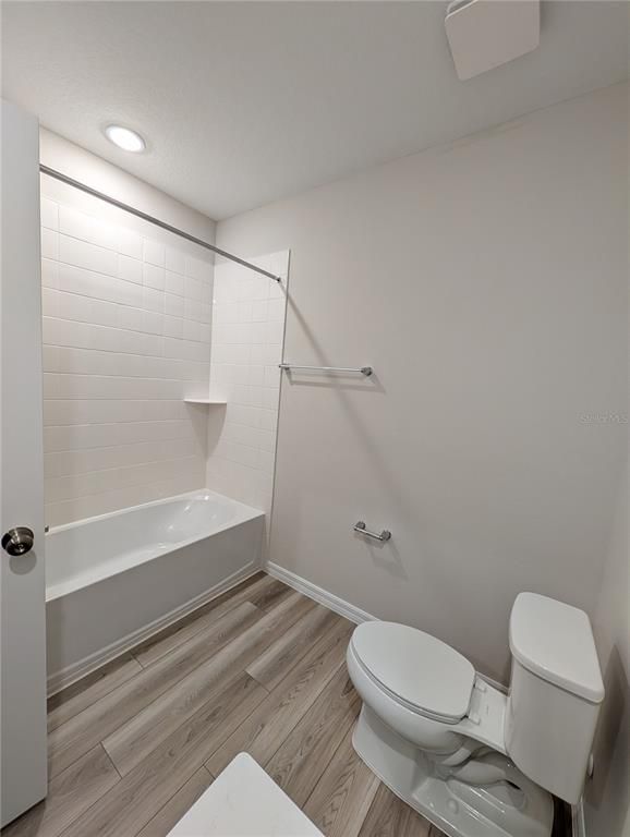 Bathroom, Interior, Recessed Lighting, Wood Texture Flooring