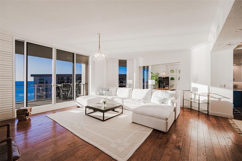 Chandelier, Interior, Living room, Water, Wood Texture Flooring
